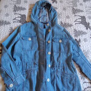 Women's button up jean jacket